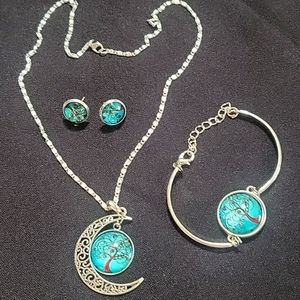 Neclake  bracelet, earrings set